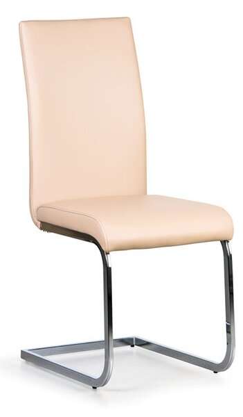 Kožená jídelní židle LOTUS, béžová