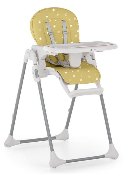 Petite&Mars - Dětská jídelní židle GUSTO žlutá AG0429
