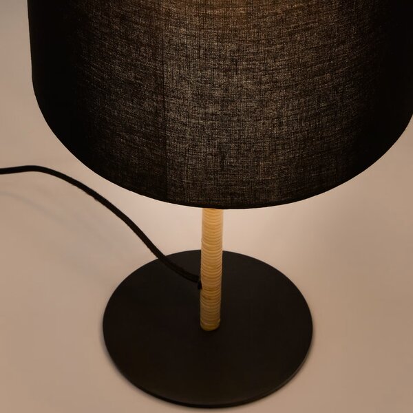 Černá stolní lampa Kave Home Pina