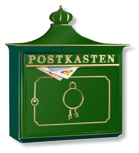 BORDEAUX poštovní schránka hliník odlitek zelená