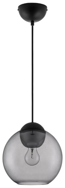 Šedé skleněné závěsné světlo Nova Luce Midori 24 cm