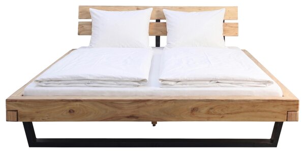 TRÁMOVÁ POSTEL, 180/200 cm, přírodní barvy, černá MID.YOU - Online Only postele, Online Only