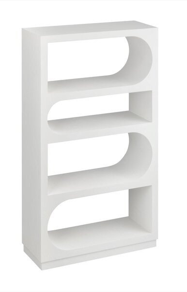 REGÁL, bílá, jedle, 78/135/30 cm MID.YOU - Online Only regály & police, Online Only