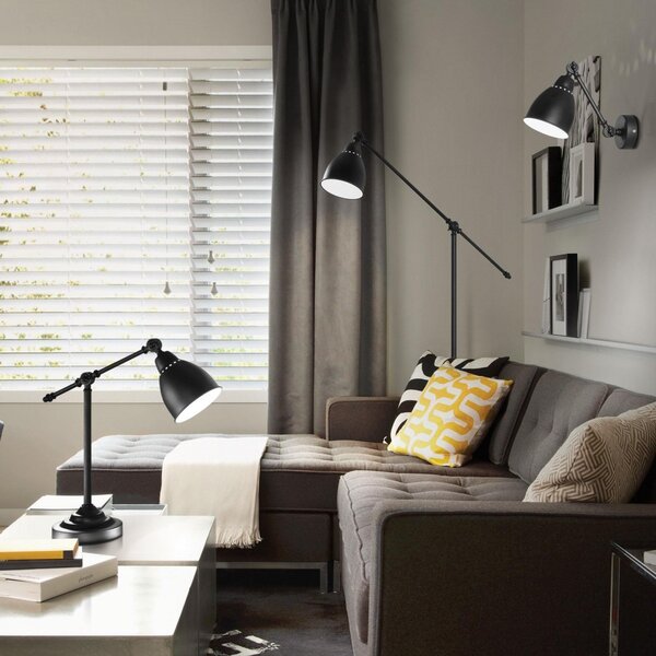 Stojací lampa Ideal lux Newton PT 0035281 1x60W E27 - černá