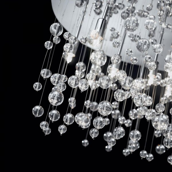Přisazené stropní svítidlo Ideal lux Neve PL8 022222 8x40W G9 - chrom/transparentní