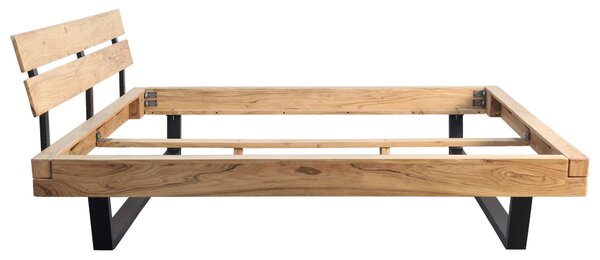 TRÁMOVÁ POSTEL, 180/200 cm, přírodní barvy, černá MID.YOU - Online Only postele, Online Only