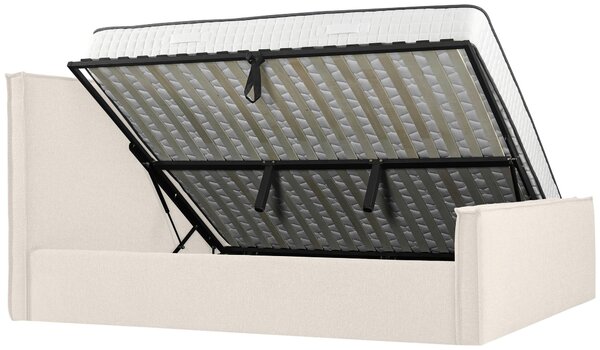 ČALOUNĚNÁ POSTEL, 180/200 cm, krémová Livetastic - Postele s úložným prostorem, Online Only