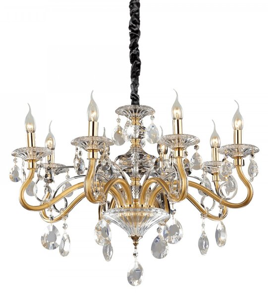 Závěsné svítidlo lustr Ideal lux Negresco SP8 141053 8x40W E14 - dekorativní luxus