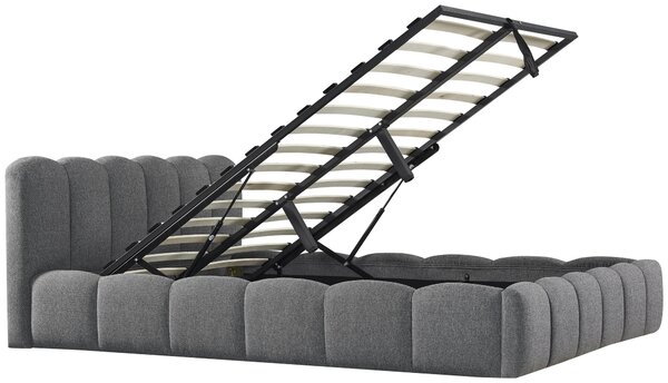 ČALOUNĚNÁ POSTEL, 140/200 cm, šedá Livetastic - Postele s úložným prostorem, Online Only