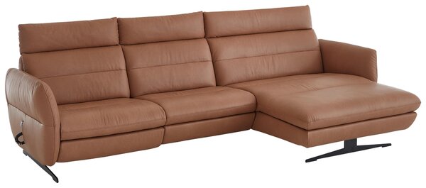 ROHOVÁ SEDAČKA, kůže, barvy lískového ořechu Dieter Knoll - Sedací soupravy