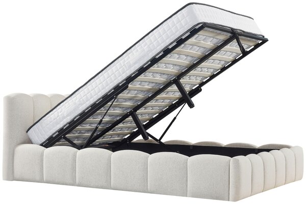 ČALOUNĚNÁ POSTEL, 140/200 cm, krémová Livetastic - Postele s úložným prostorem, Online Only