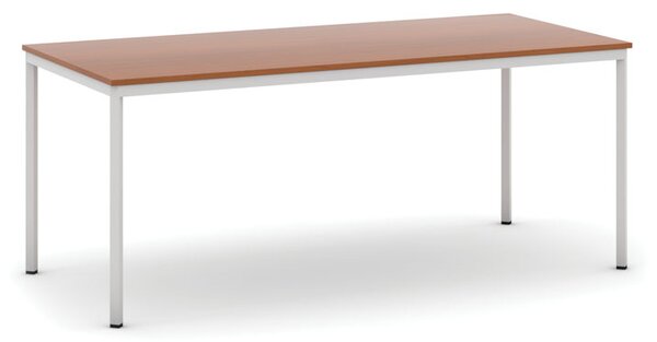 Jídelní stůl, 180x80 cm, šedá podnož, třešeň