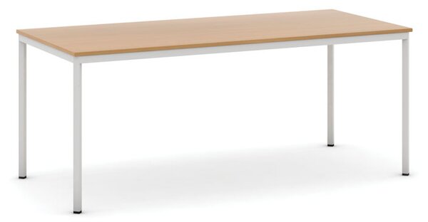 Jídelní stůl, 180x80 cm, šedá podnož, buk