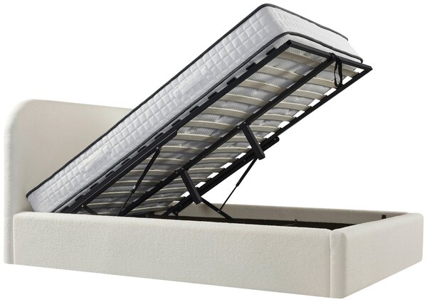 ČALOUNĚNÁ POSTEL, 140/200 cm, krémová Livetastic - Postele s úložným prostorem, Online Only