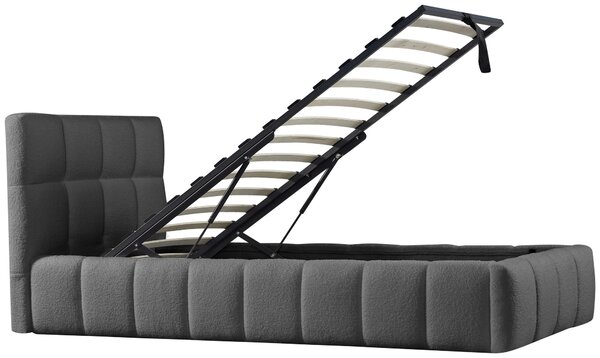 ČALOUNĚNÁ POSTEL, 90/200 cm, šedá Livetastic - Postele s úložným prostorem, Online Only