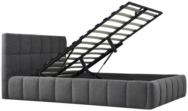 ČALOUNĚNÁ POSTEL, 140/200 cm, šedá Livetastic - Postele s úložným prostorem, Online Only
