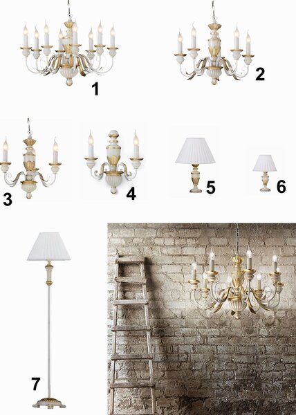 Nástěnné svítidlo Ideal lux Firenze AP2 012902 2x40W E14 - rustikální