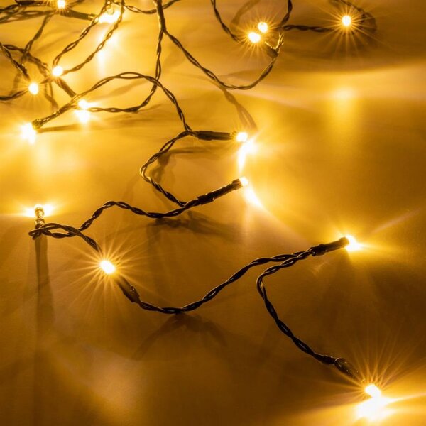 Vánoční světelný řetěz, 240 LED, teple bílý, s časovačem