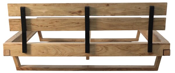 TRÁMOVÁ POSTEL, 180/200 cm, přírodní barvy MID.YOU - Online Only postele, Online Only
