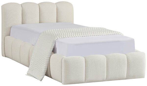 ČALOUNĚNÁ POSTEL, 90/200 cm, krémová Livetastic - Postele s úložným prostorem, Online Only