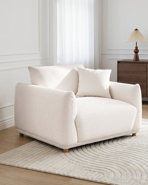 Křeslo JUBEK Tkanina Krémově bílá