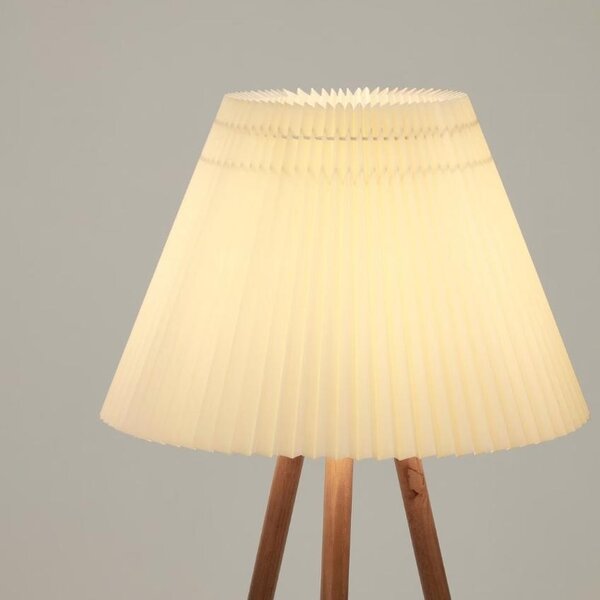 Béžová bavlněná stojací lampa Kave Home Benicarlo 149 cm