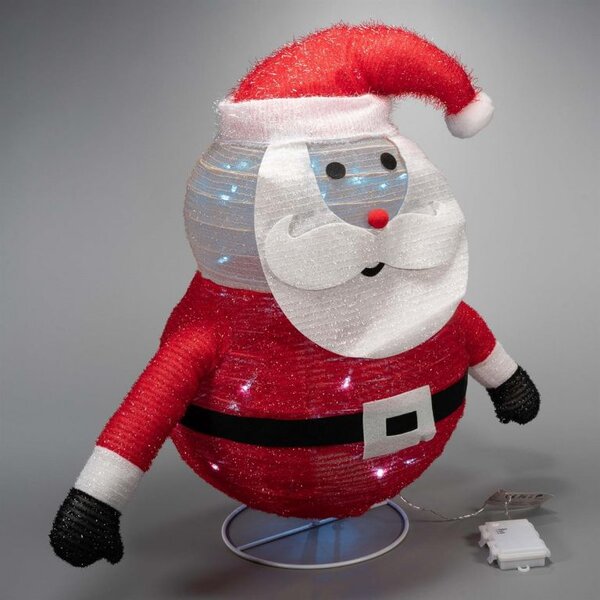 LED vánoční Santa 58 cm, venkovní/vnitřní dekorace, 30 LED