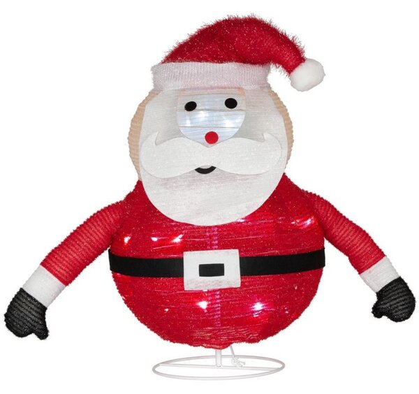 LED vánoční Santa 58 cm, venkovní/vnitřní dekorace, 30 LED