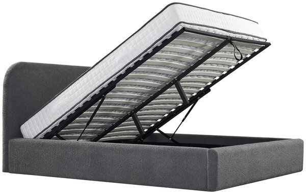 ČALOUNĚNÁ POSTEL, 140/200 cm, šedá Livetastic - Postele s úložným prostorem, Online Only