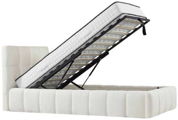 ČALOUNĚNÁ POSTEL, 90/200 cm, krémová Livetastic - Postele s úložným prostorem, Online Only