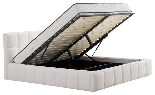 ČALOUNĚNÁ POSTEL, 140/200 cm, krémová Livetastic - Postele s úložným prostorem, Online Only