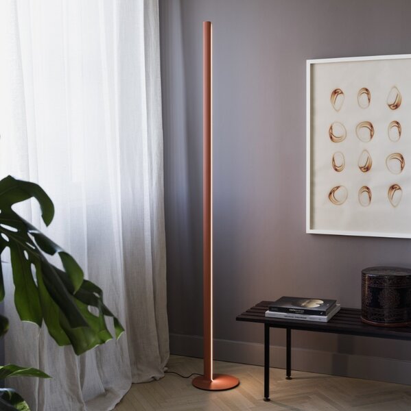Ideal Lux Stojací LED svítidlo DORICA, PT 1, Ø 250 mm, 1900 mm Barva: Bílá, Teplota světla: 3000K