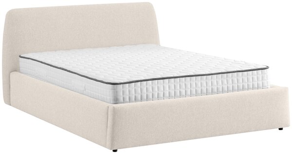 ČALOUNĚNÁ POSTEL, 140/200 cm, krémová Livetastic - Postele s úložným prostorem, Online Only