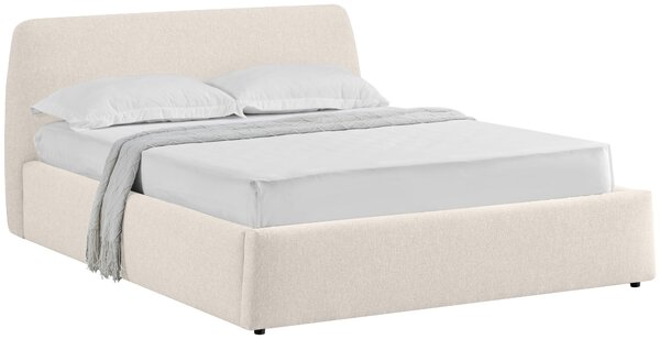 ČALOUNĚNÁ POSTEL, 140/200 cm, krémová Livetastic - Postele s úložným prostorem, Online Only