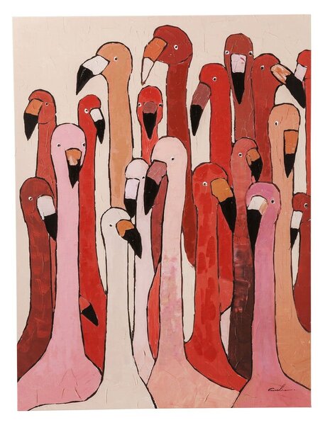 Obraz Kare Design Flamingo Meeting, 120 x 90 cm