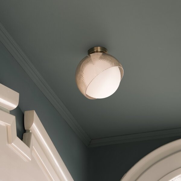 Ideal Lux Designové stropní svítidlo BLOOM PL1, 1xE27, Ø Ø 300 mm Barva: Černá