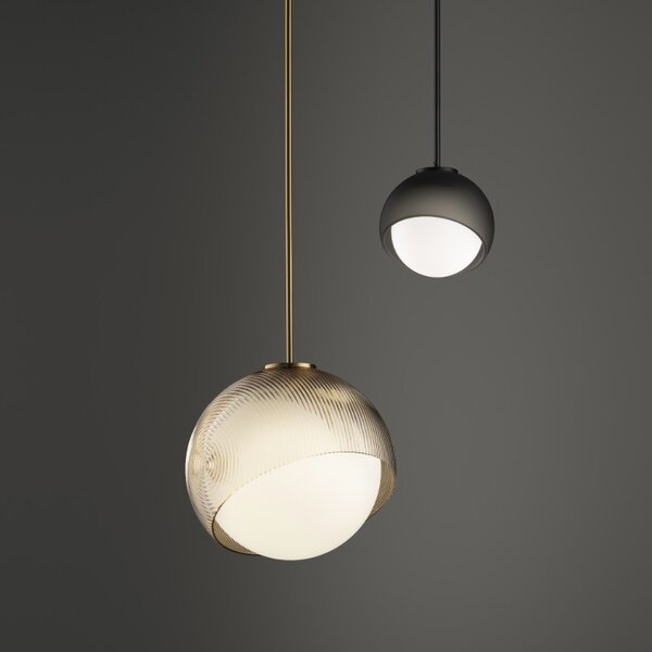 Ideal Lux Designové závěsné svítidlo BLOOM SP1, 1xE27, Ø 170 mm Barva: Černá