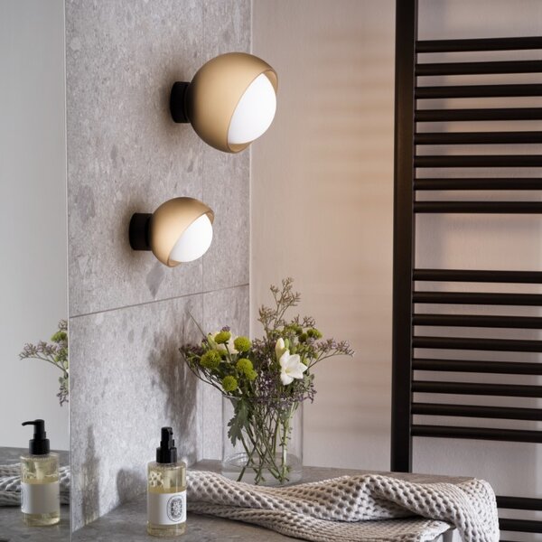 Ideal Lux Designové nástěnné svítidlo BLOOM AP1, 1xG9, Ø 115 mm Barva: Mosaz