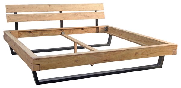 TRÁMOVÁ POSTEL, 200/200 cm, přírodní barvy MID.YOU - Online Only postele, Online Only