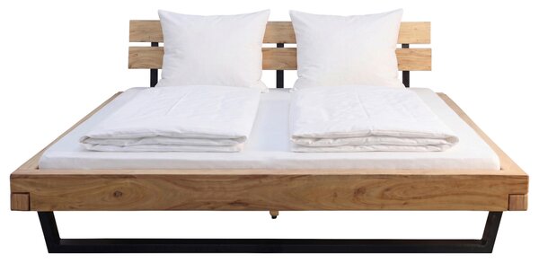 TRÁMOVÁ POSTEL, 200/200 cm, přírodní barvy MID.YOU - Online Only postele, Online Only