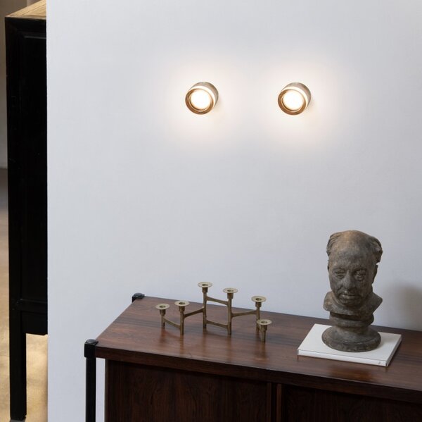 Ideal Lux Designové nástěnné svítidlo LOLLY AP1, 1xGX53, Ø 105 mm, IP44 Barva: Oranžová