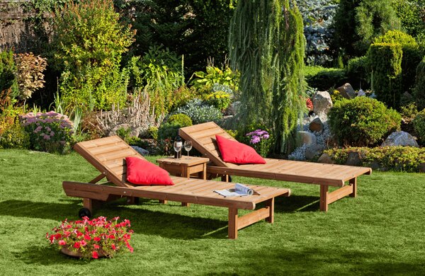 Zahradní lehátko set PROWOOD z ThermoWood - SET V2 - Samostatný set