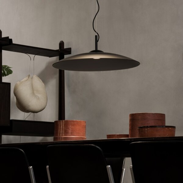 Ideal Lux Designové stropní/závěsné svítidlo ECLIPSE SP1, 1xGX53, Ø 600 mm Barva: Černá