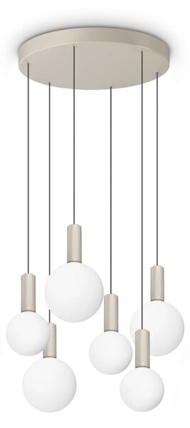 Ideal Lux Stropní/závěsné LED svítidlo ODEON SP6 Round, Ø 570 mm, v 2530 mm, 39 W Barva: Bílá, Teplota světla: 3000K