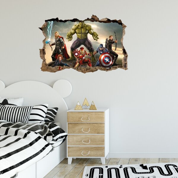 Samolepka na zeď "Avengers 3" 70x50 cm