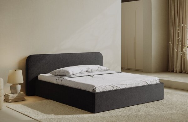 Micadoni Bouclé postel Elizabeth 160 x 200 cm s úložným prostorem