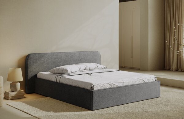Micadoni Bouclé postel Elizabeth 160 x 200 cm s úložným prostorem