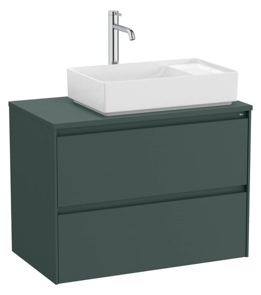 Koupelnová skříňka pod umyvadlo Roca ONA 79,4x58,3x45,7 cm zelená mat ONADESK802ZZMP