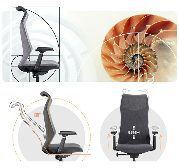 MOSH Kancelářská židle Airflow 502 černá