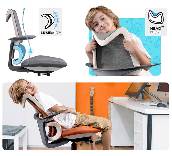 MOSH Kancelářská židle Airflow 396 šedá